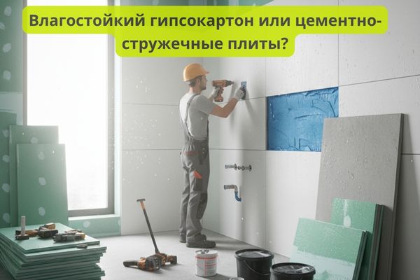 Влагостойкий гкл  или ЦСП для ванной фото